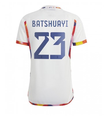 Belgia Michy Batshuayi #23 Koszulka Wyjazdowych MŚ 2022 Krótki Rękaw